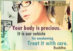 खाने के विकारों पर व्यावहारिक उद्धरण - आपका शरीर अनमोल है। जागरण के लिए यह हमारा वाहन है। इसका इलाज सावधानी से करें।