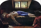 हेनरी वालिस की पेंटिंग, "द डेथ ऑफ चैटरटन" में एक ऐसे व्यक्ति को दर्शाया गया है जिसने आर्सेनिक के साथ आत्महत्या की है
